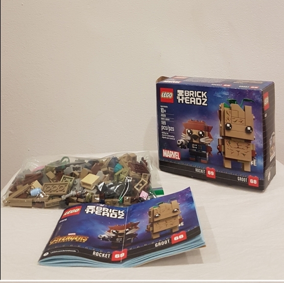 Groot and Rocket BrickHeadz Marvel Lego 41626 - Picture 2 of 9